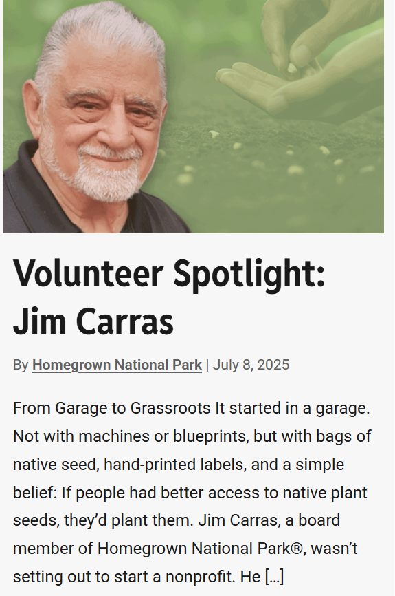 Volunteer Spotlight on Jim Carras